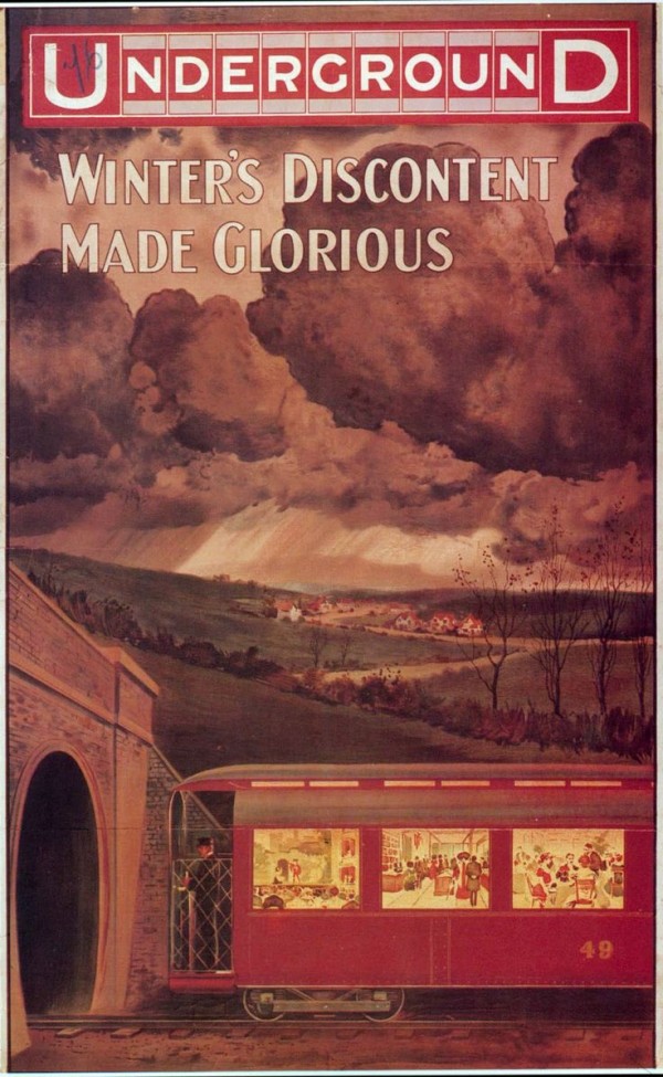1909 London Underground Poster Winters discontent made glorious by VINTAGE POSTER